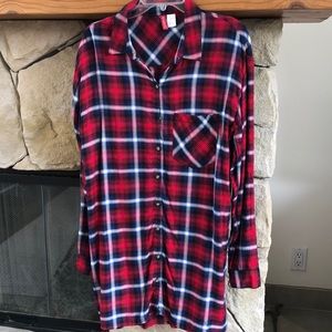 H&M, 10, red/blue/white shirt dress